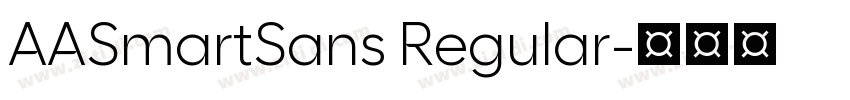 AASmartSans Regular字体转换